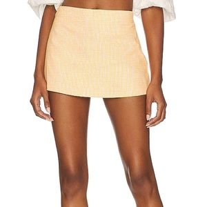 NWT Free People Big Dreams Skort in Malibu Orange Combo